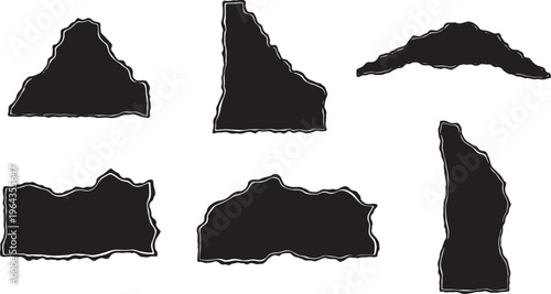 Burnt Paper Edge Borders