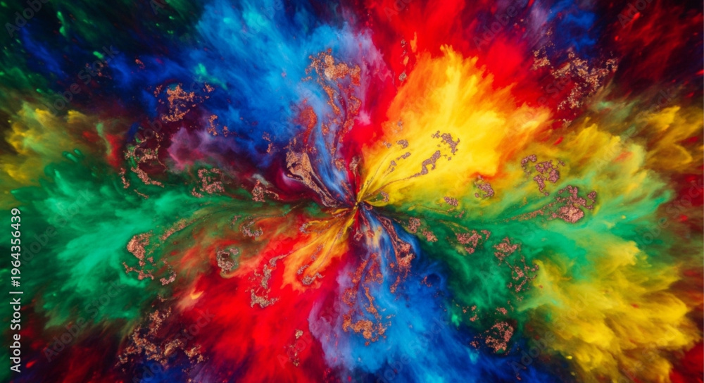 Fotografia Vibrant Colorful Abstract Background.