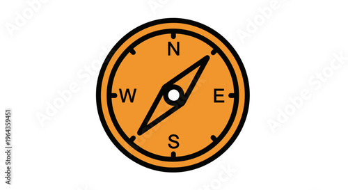Compass Navigation Tool Direction Indicator.