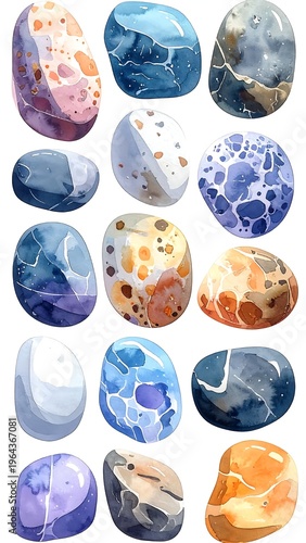 Polished Agate Stones - A Collection of Natural Beauty and Earthy Tones.