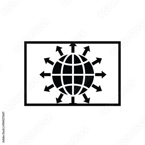 Illustration of vector global connections and directions