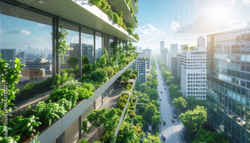 View from Green City Balcony with Vertical Garden
