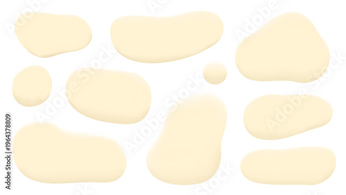 パン生地のような流体シェイプフレームセット