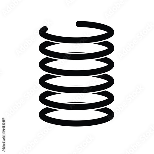 Illustration of vector coil spring design