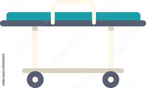 Stretcher for patient care and health transport in a hospital emergency setting