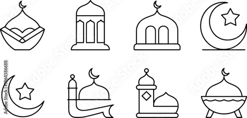 Islamic architecture and symbolism icons