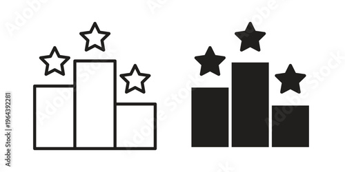 Competition icons vector design template simple and clean
