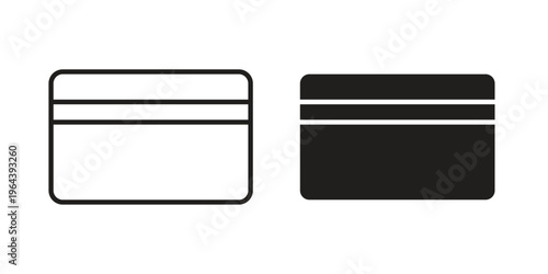 Credit card icons vector design template simple and clean