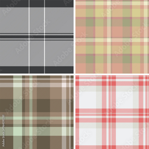 Plaid pack tailored for small summer product lines. Ideal for shirts, skirts, towels, and decorative items. Vector format simplifies printing.