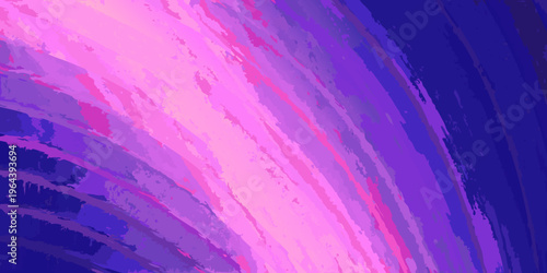 Abstract expressionist painting with bold pink and purple brushstrokes