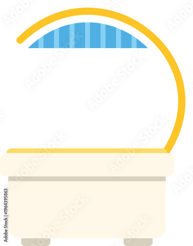 Solarium tanning bed providing ultraviolet light for skin beauty