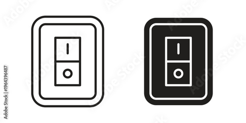 Electric switch icons vector design template simple and clean