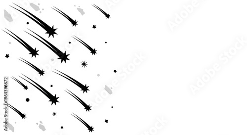 Black and gray abstract streaks moving.