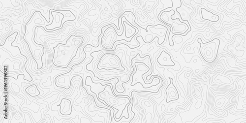 Abstract Mountain Elevation Topographic Map with Intricate Contour Lines and Organic Flowing Shapes
Modern Seamless Terrain Pattern on White Background for Creative Design Use