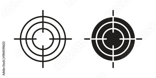 Focusing icons vector design template simple and clean