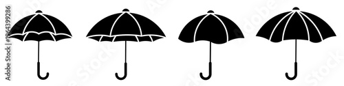 Umbrella icon set. Vector symbol. Illustration of umbrella. Umbrella. Vector illustration. Stock vector.