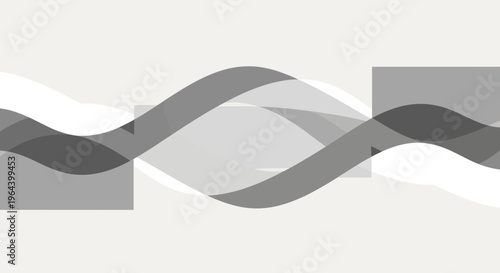 Gray metallic ribbons twisted together.