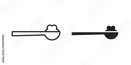 full spoon icons vector design template simple and clean