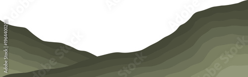 Layered mountain. Gradient sedimentary rock landscape