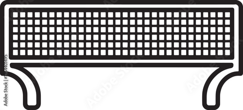 Graphic illustration of a ventilation grille or air vent cover