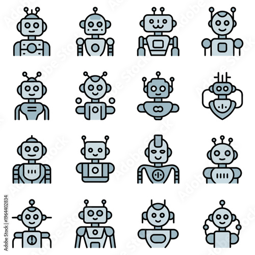 robot icons