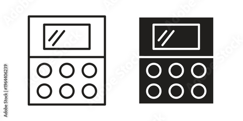 Makeup palette icons vector design template simple and clean