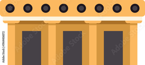 Minoan palace architecture vector representing an ancient civilization landmark