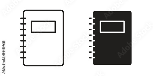 Notebook icons vector design template simple and clean