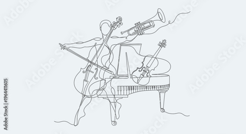 Man playing musical instruments simultaneously.