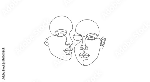 Two Faces Side by Side.