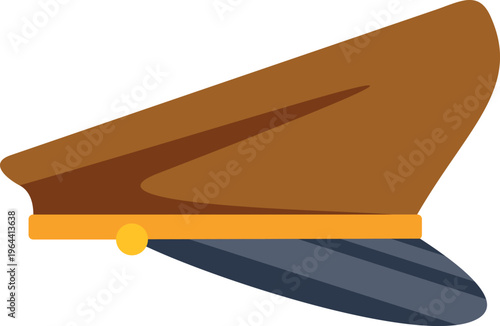 Officer's uniform cap providing an icon for military service