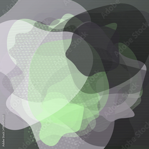 cutout layers variant with paper tactile clusters, layered soft edge living form clusters, and touches of mask living form clusters; a layered depth-first arrangement, soft monochrome transitions,