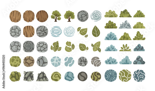 Collection of various nature icons.
