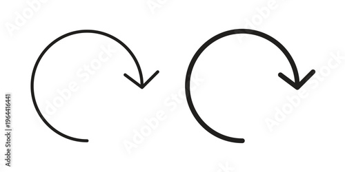 Reload button icons vector design template simple and clean