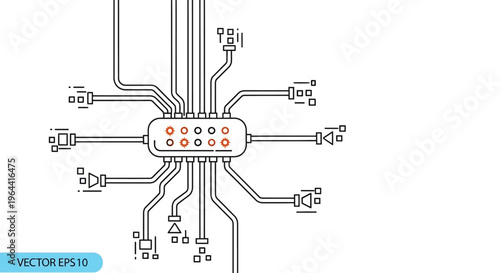 Electronic circuit board design.