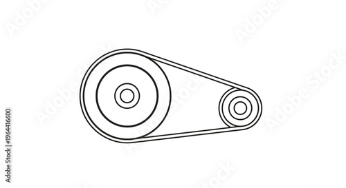 Industrial Belt Pulley Mechanical Component.