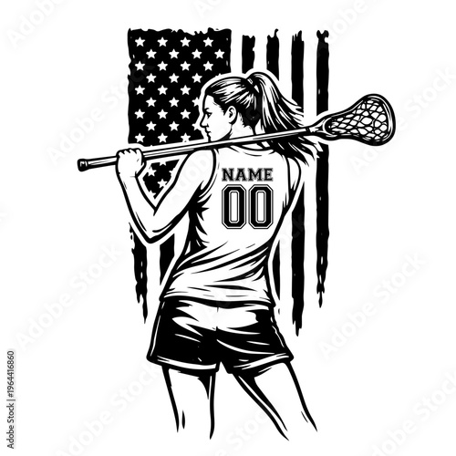 Lacrosse SVG Bundle, Lacrosse Player Silhouette Collection, Lacrosse Stick Helmet Gloves Vector Set, Lacrosse Mom Dad Design Elements for Cricut and Sports Shirt Design