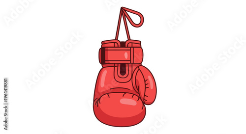 Red Boxing Glove Sports Equipment.