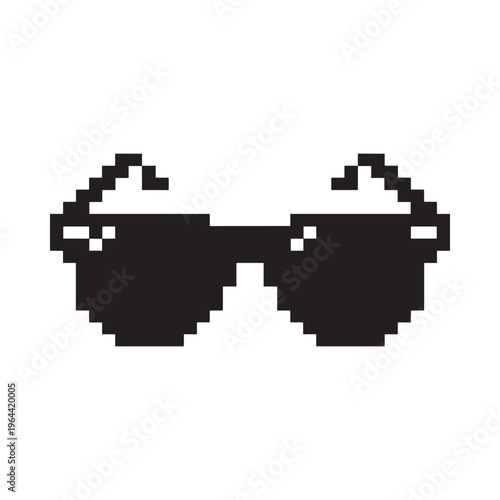 Pixelated sunglasses graphic a playful digital depiction of cool eyewear
