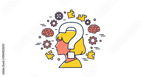 Person with question mark thinking face.