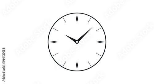 A simple round analog clock face.