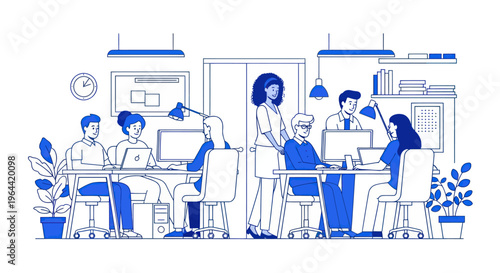 People Working in Office Team Collaboration.