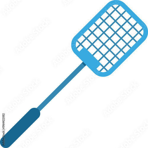 Simple blue fly swatter with a mesh head designed for effective insect control at home