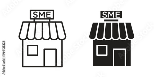 SME icons vector design template simple and clean