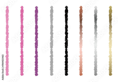 くすみカラーとモノトーンの手描き縦ライン素材｜ピンク・パープル・グレー・ブラック・ブラウンの落ち着いたテクスチャセット