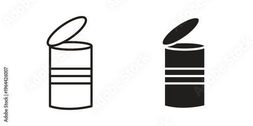 Tin can icons vector design template simple and clean