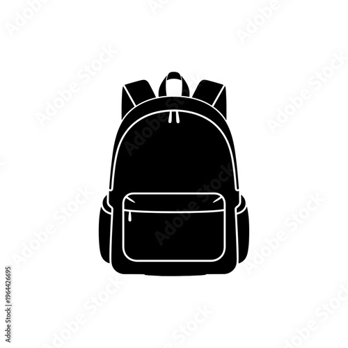 Vector illustration of bag and backpack for travel and school