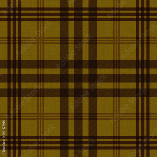 Fotografía Seamless Brown Tartan Plaid Vector Pattern