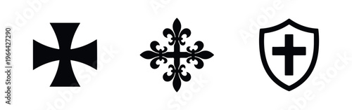 Set of construction prohibition and no entry warning icons