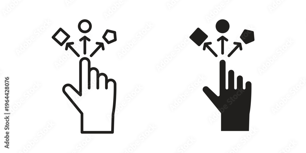Obraz premium Variety icons vector design template simple and clean